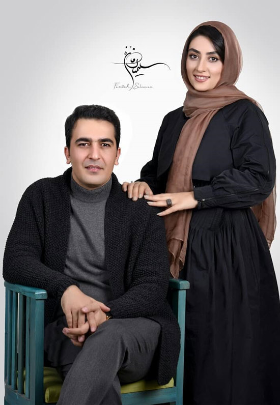 حامد احمدجو و همسرش
